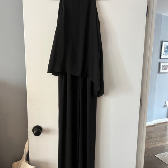 BCBG Max Azria asymmetric  top black jumpsuit - Picture 2 of 5